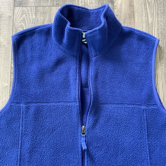 VTG LL Bean Polartec Fleece Full Zip Vest 
# 0 ALA7
Size Men's LARGE 
Blue - Picture 4 of 8